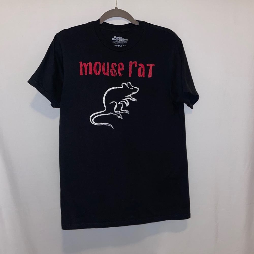 Parks & Recreation Mouse Rat Shirt Black (M)